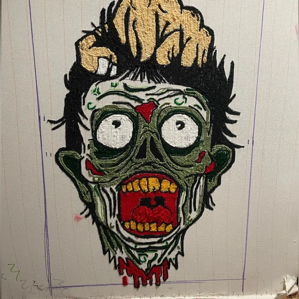 Handmade Zombie Rug - Picture 5 of 6